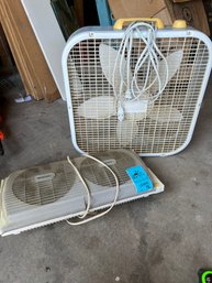 Galaxy 21in Box Fan And Holmes Window Fan 21in X 10in