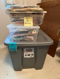 R5 Storage Tub With Fabric And Smaller Storage With Even More Fabric And Projects!