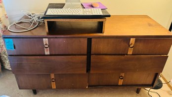 R2 Solid Wood Dresser 6 Drawers Measuring 54in X20in X 30in H