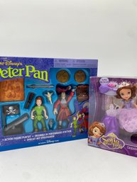 Royal Curtsy Sofia The First Doll And Peter Pan By Walt Disney