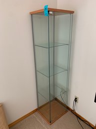 Rm 7 - Glass Cabinet With Door And 3 Glass Shelves