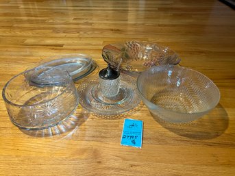 R3 Probable Cut Crystal Bowl And Glass Serving Bowls And Platters