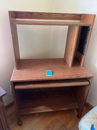 Computer Desk With Pull Out Keyboard Tray And Hutch