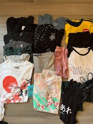 R5 Collection Of Girls Tshirts, Jackets, Skirts, Pants, Dresses.  Kickees, Top Shop, Japanese Themes