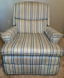 R7 Striped Rocking Reclining Chair, Located Down Stairs