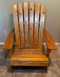 R7 One Adirondack Large Deck Chair, Handmade By Owner, Located Downstairs (lot 2 Of 2)