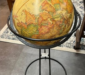 Globe On Tall Metal Stand