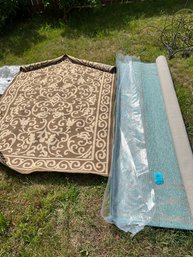 Outdoor Area Rugs - 5x7 And 7ft 8in X 10ft. Both Unused.