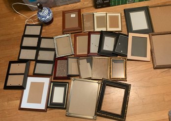 3 Lamp Bases, Assorted Picture Frames