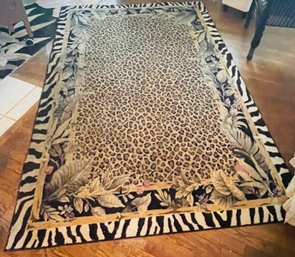 R5 JC Penny Cheetah And Jungle Print Rug