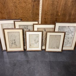 RB Nude Sketch Prints Framed