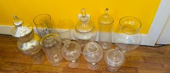 R3 Lot Of Large Glass Jars