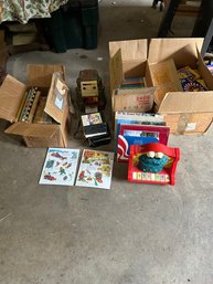 R0 Mego Robot With Cartridges, Boxes Of Childrens Books, Cookie Monster Piano, Sessonal Kids Puzzles