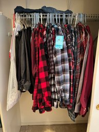 R8 Mens Flannels, Pants, Dress Shirts, Tshirts, Jeans, And Mesh Laundry Bags