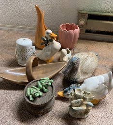 Oil Diffuser, Duck Figurines, Vases, Wooden Duck