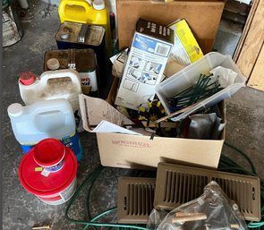 R0 Lot Of Household Items.  Registers, Foam Brushes, Chemicals, Please See Photos For