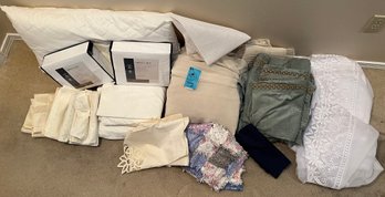R8 Two Never Been Opened Queen Four Piece Sheet Sets, Pillow, Pillow Cases, Valences, Sheer Drapes