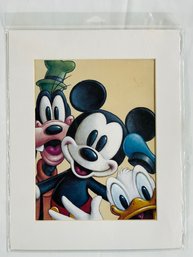 BNH Disney - Friendship - Mickey, Donald & Goofy Art  14'x 11' Bruce McGraw Graphics