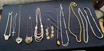 R7 Collection Of Costume Jewelry To Include Eleven Necklaces