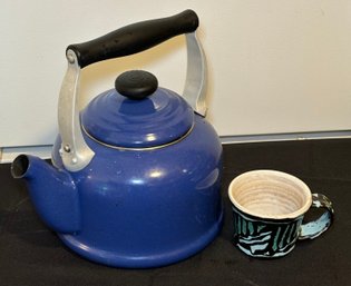 R2 Le Creuset Kettle And Ceramic Mug