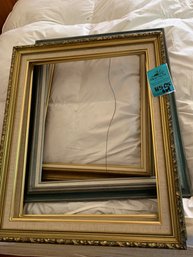 Assorted Glass Pieces, Assorted Frames With No Glass Or Backing