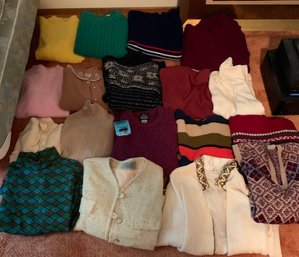 Assorted Womens Sweaters, Vintage Womens Sweaters