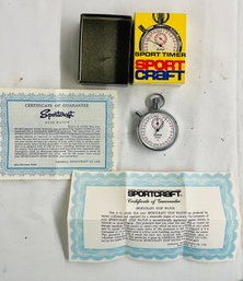 BNH Sportcraft Sport Timer Vintage Original Box Working