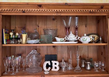 R2 Decorative Glassware Lot, Not Including Hutch