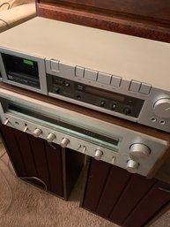 Stereo Receiver, 2Jensen Speakers, Akai Stereo Cassette Deck