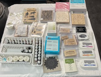 Stampin Up Stamp Sets, Assorted Craft Glitters, Stampin Up Stamp Inks