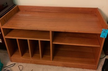 Wooden Tv Stand With Multiple Shelves