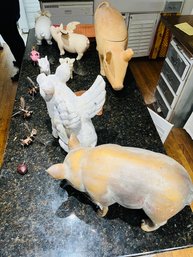 R2 Huge Lot Of Pigs! Statues, Piggy Bank, Hanging Pigs