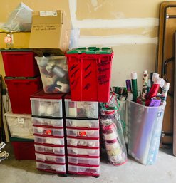 R0 Huge Christmas Lot To Include Mainly Giftwrap, Nativity, And Christmas Craft Supplies