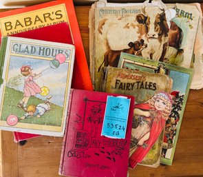 R1 Vintage Children Books Like Andersens  Fairy Tales By W B Conley Co, Davy And The Goblin