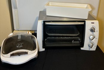 R2 Toastmaster Toaster Oven Broiler, George Foreman, And Egg Storage