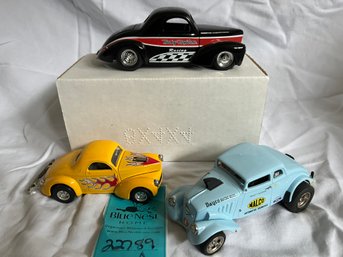 R1 Three Die Cast Metal Model Cars  Light Blue Is Design Studios