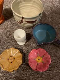 Royal Haeger USA Leaf Dish, Coffee Grinder, Mugs, Wooden Bowls, Vintage Egg Dish, Teapot, Decorative Plates