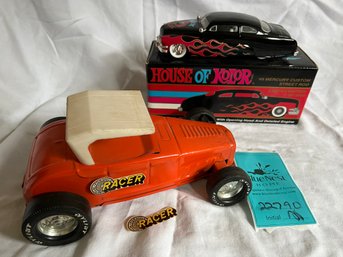 R1 Two Model Cars Vintage Nylint Jalopy Racer And House Of Kolor 1949 Mercury Street Rod