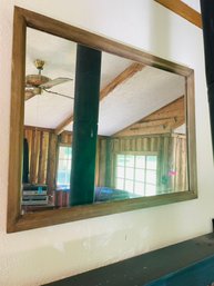 R1 Wood Framed Wall Mirror