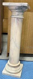 Singular Column, Appearing To Be An Italian Style Alabaster Stone