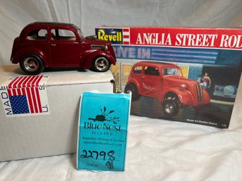 R1 Design Studios Die Cast Model 1948 Anglia Pro And Unopened Revelll Anglia Kit/model