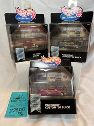 R1 Three Mattel Hot Wheels Collectibles In Original Packaging Appear Unopened