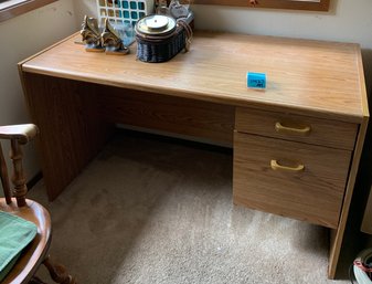 Wooden Desk With 2 Drawers