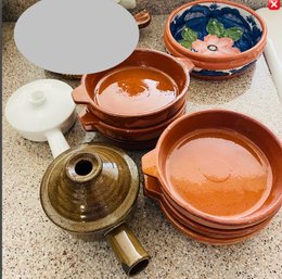 Rm2 Crock Ware, Mexican Crockware And Bowl