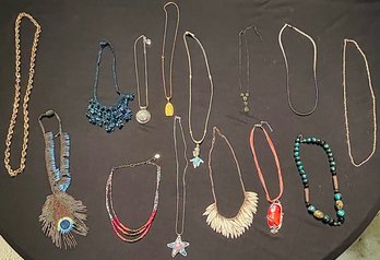 R2 Variety Of Costume Jewelry To Include 13 Necklaces