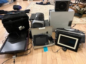 R1 Dell CPU, Two Keyboards, Tivo, Fisher Speaker, Digital Frames, Samsung Monitor, Two Printers
