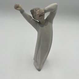 Lladro Porcelain 'Boy Awakening' Figurine