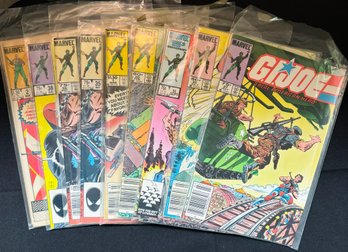 R9 G.I. Joe A Real American Hero! Marvel Comic Books Collection Of Eleven