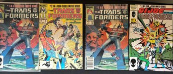 R9 The Transformers Comic Books Collection 1-4 To Include G.I. Joe And The Transformers 1 Collection