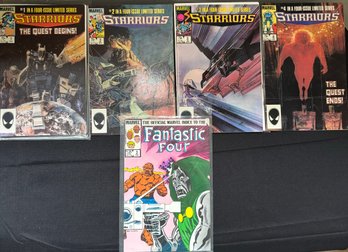 R9 Starriors Issues 1-4 Complete Limited Issues And One Issue Of Marvel Fantastic Four Comic Books